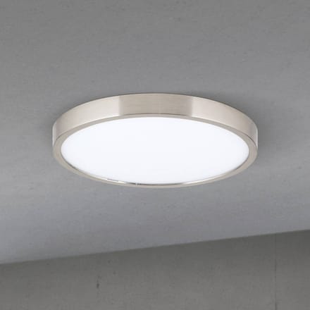 ORION LED plafondlamp Disc, nikkelkleurig gesatineerd, Ø 24 cm, CCT