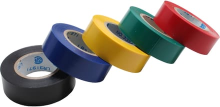 InLine® 5 kleuren isolatietape, 18mm x 30ft. (9.14m)