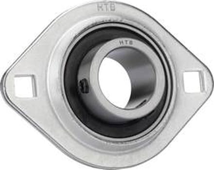 HTB SBPFL 202 Flenslager Plaatstaal Boordiameter 15 mm Gatafstand 63.5 mm