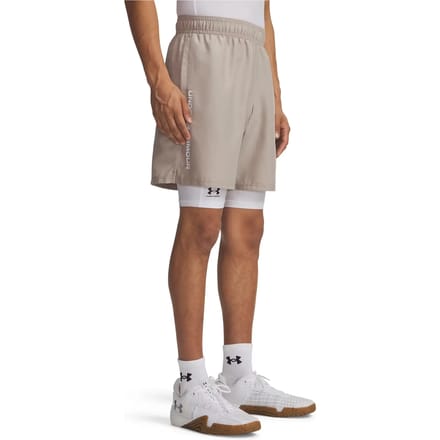 UNDER ARMOUR - ua tech woven wordmark short-brn - Training short heren - Bruin