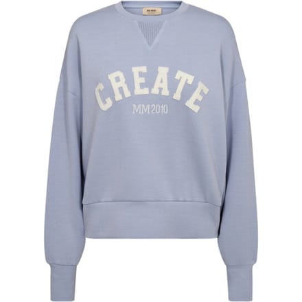 Sweatshirt van viscosemix met ronde hals, model 'CELLI'