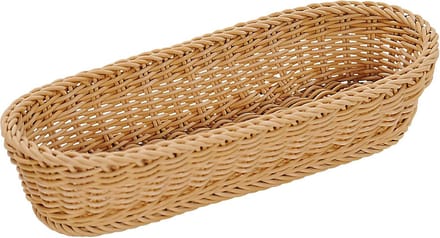 Baguettemand 42x13,5x7 cm bruin - broodmand voor langwerpig brood