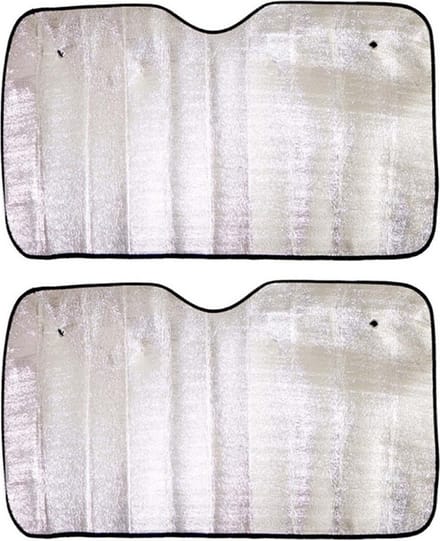 Concorde Auto zonnescherm - 2x - aluminium - L80 x B150 cm
