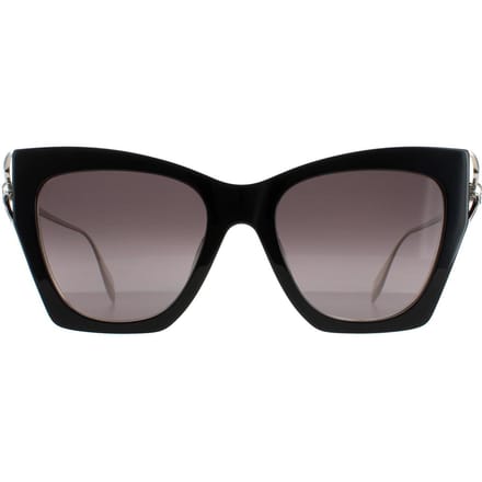 Alexander McQueen Cat Eye Dames Zwart Silver Grijs Gradient AM0375S