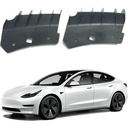 2 supports de Support de pare-chocs avant pour Tesla modèle 3 2017 – 22 108417000B 108416900B gray