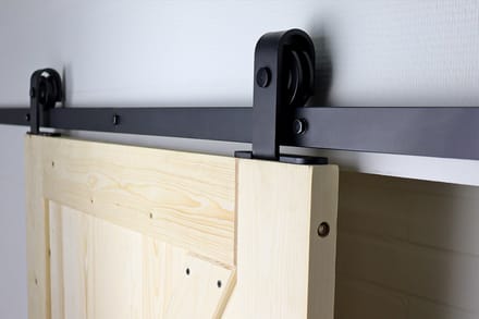 Wovar Zwart Schuifdeursysteem met Rails | T|Model Compleet 200 cm | Per Set