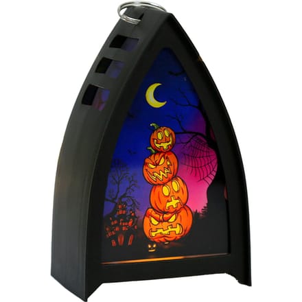 Lanterne LED d'Halloween Sorcière LED Guirlandes Lumineuses Lampe à Piles Éclairage Suspendu d'Halloween pour Type 1 black