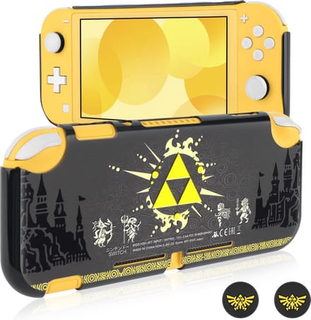 Slimme Beschermhoes voor Switch Lite - Kras- en Schokbestendig met Duimdoppen