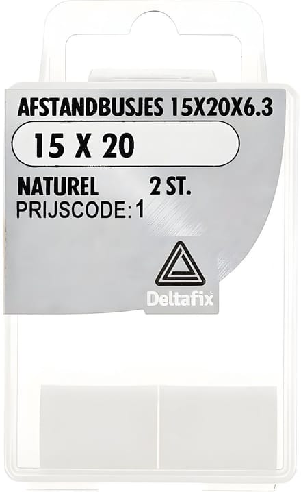 Deltafix - Afst.bus 15x20x6.3 naturel 2st