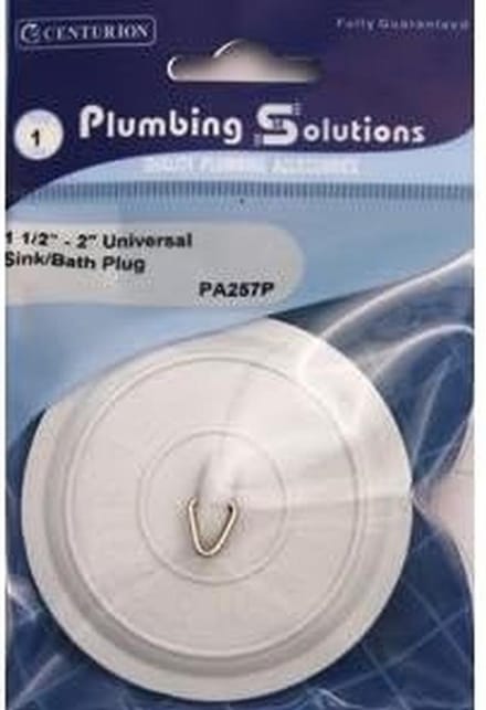 Universele Wastafel/Bad Plug Wit PVC 1 1/2 tot 2 Inch