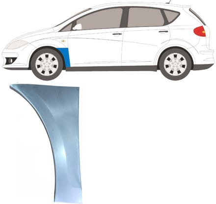 Reparatiepaneel voorspatbord voor Seat Altea 2004-2015 / Links