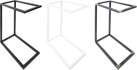Bijzettafel C-vorm - Sidetable Laptoptafel - Bank Fauteuil Bed - Stevig Metaal Frame - 43.5cm Diep - Industrieel