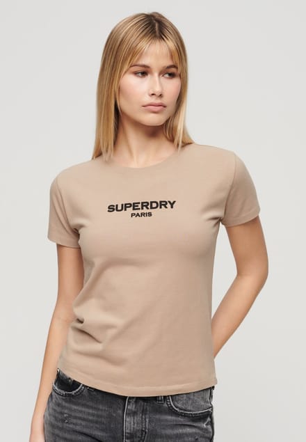 Superdry - Slimfit Sport Luxe Graphic topje - Dames - T-shirts
