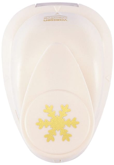 Vaessen Creative Pons - Figuurpons - Sneeuwvlok - 1,4 x 1,6 cm