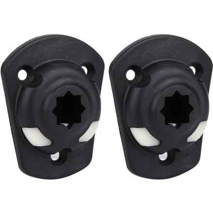 2 stuks Kajak Montagebasis Vervanging Hengel Accessoires met Montageschroeven black