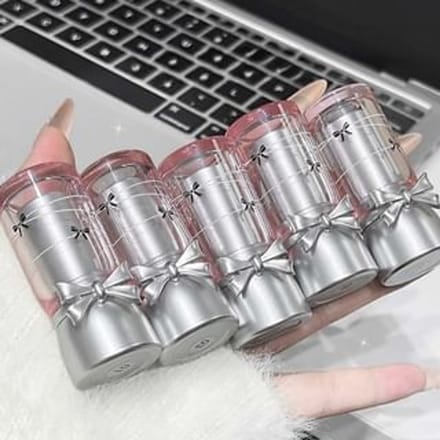 Cappuvini - Sweet Cool Bowknot Temperature-Changing Lipstick - 3 Colors 02# Blue Aurora Mint - 4g
