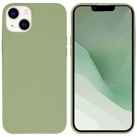 imoshion Hoesje - Geschikt voor Apple iPhone 14 Plus - Color Backcover - Olive Green