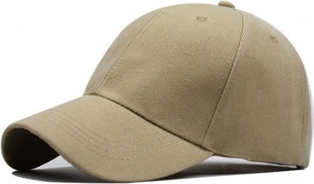 Baseball Cap – eCarla - Katoen - Unisex - One size - Verstelbaar - Beige effen