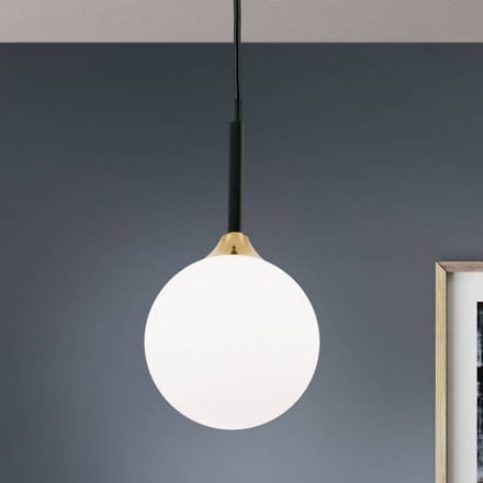 ORION Hanglamp Snowwhite, 1-lamp, zwart