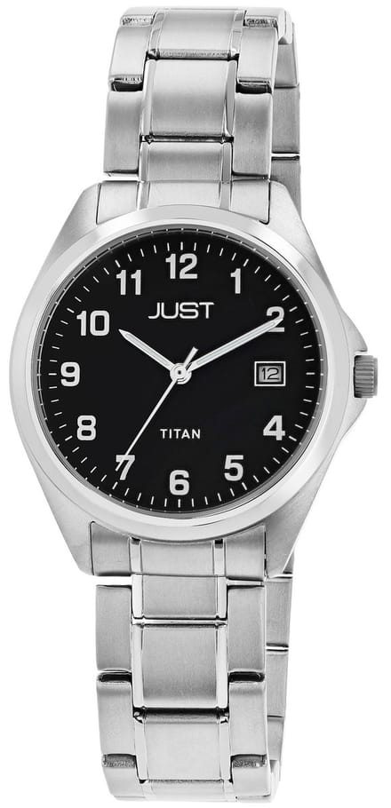 JUST Herenhorloge titanium Kaius JUST "Kaius" heren titanium horloge met titanium band, 10 ATM