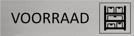 CombiCraft Aluminium deurbordje Voorraad 165x45mm - per stuk