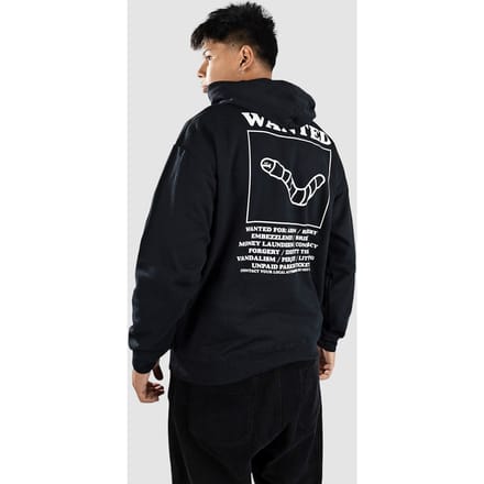 A.LAB Wanted Black Hoodie zwart