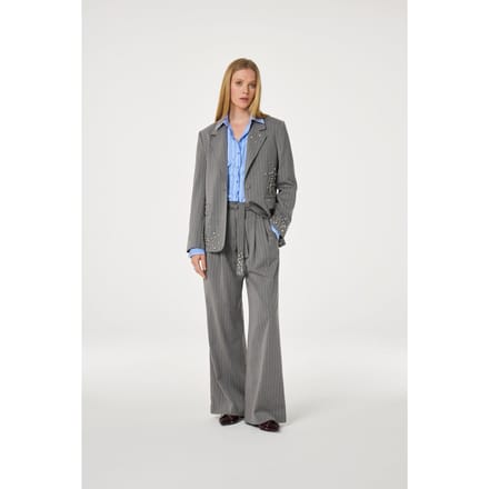 Fabienne Chapot Keaton Blazer Grey Melange Maat: 44 | Blazers Outlet | Dames | Grijs