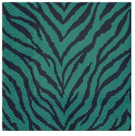 Dekoratief | Pakje 20 servetten 'Zebra Pattern' 33x33cm | A701843