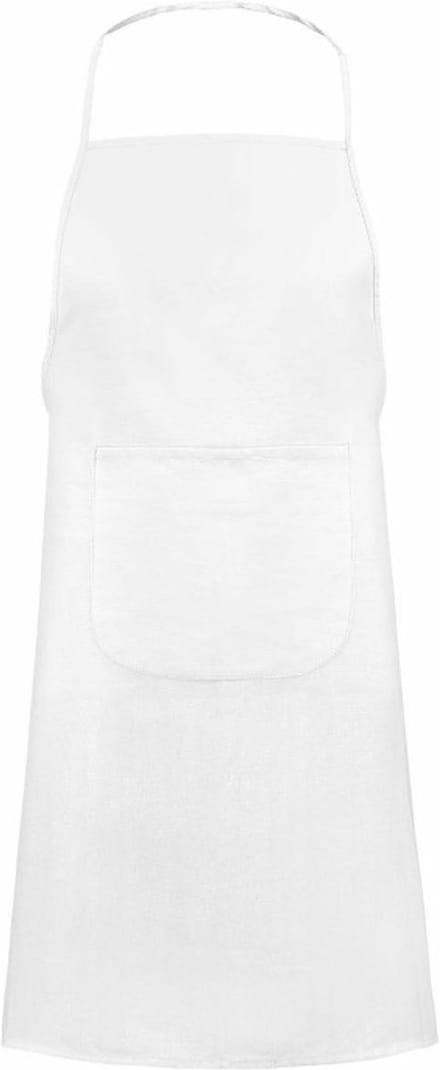 Benza Schort Keukenschort - 60 x 80 cm - Budget kwaliteit - Wit - Katoen
