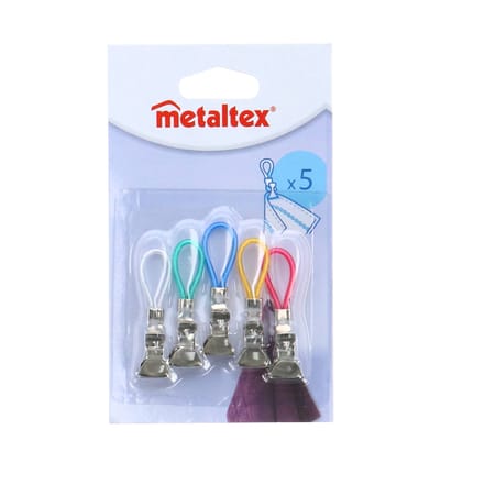 Metaltex - Knijpers Voor Vaatdoek - Set van 5 - Meerdere kleuren