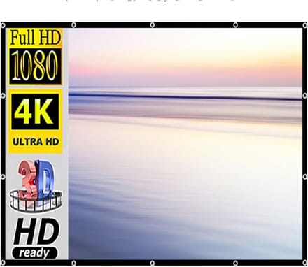 Projectiescherm - Thuisbioscoop Scherm - Film Kijken - Opvouwbaar Ontwerp - 120 Inch - Wit