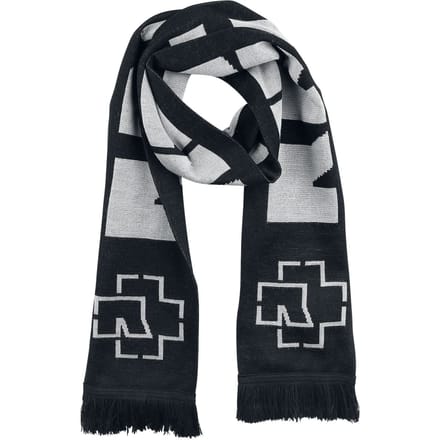 Rammstein Sjaal - zwart-grijs