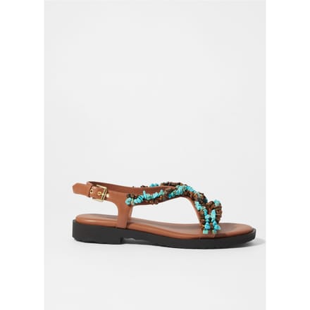 & Other Stories Larry Deco Summer Flat Brown Taglia: 41 | Infradito Outlet | Donna | Marrone