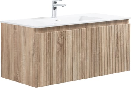 LINEA UNO - Havi 100 - Licht eiken - Badmeubel - - 301748