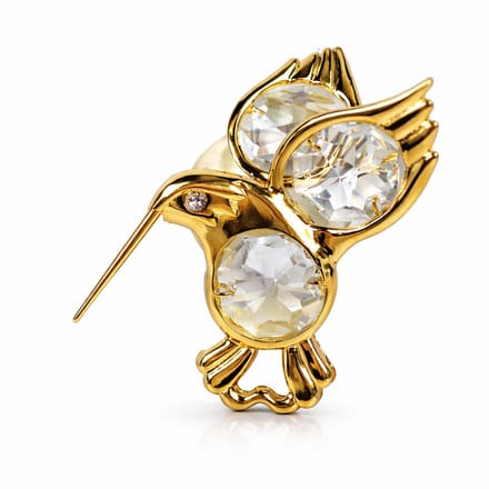 Colibri 24K gold plated with BOHEMIA Helder crystals