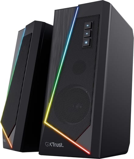 Trust GXT 609 – 2.0 Speaker Set – Stereo Sound – RGB Verlichting – USB Powered
