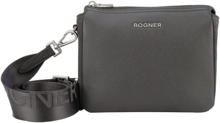 Bogner Leren Schoudertas Banff Gulia Shoulderbag Phantom Zwart