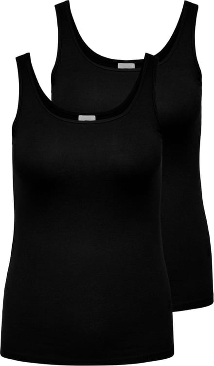 ONLY CARMAKOMA - CARTIME TANK TOP 2 PACK NOOS Dames Top