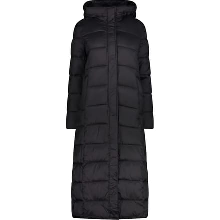 Shiny lange gewatteerde parka met capuchon voor dames CMP