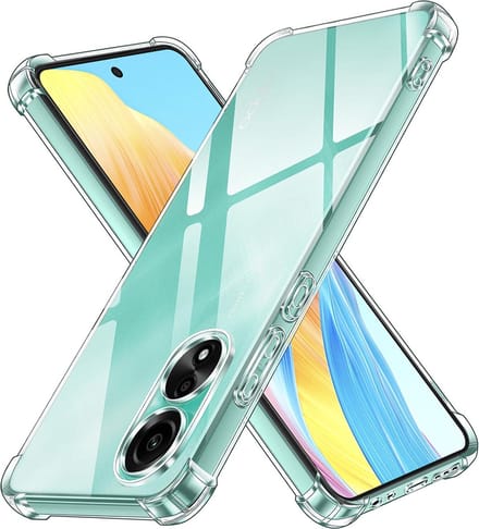Hoesje geschikt voor Oppo A58 4G - Techsuit Shockproof Silicone Back Cover - Transparant