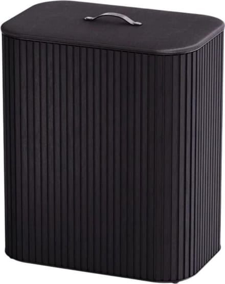 Joseph Joseph Tota Luxe 90L Wasmand Zwart, 3 compartimenten