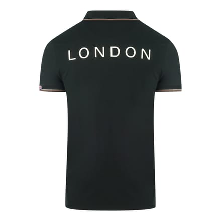 Aquascutum Aldis Crest zwart poloshirt