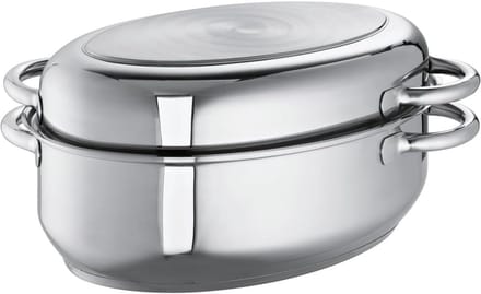 Grote Multibraadpan 34 cm RVS - Geschikt voor Inductie - 7 Liter Capaciteit