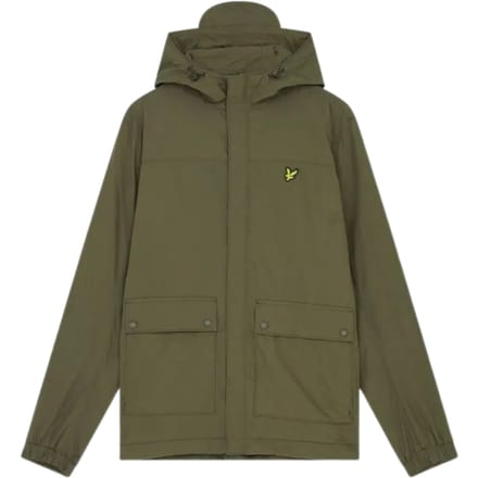 Lyle & Scott groene jas met capuchon en zak