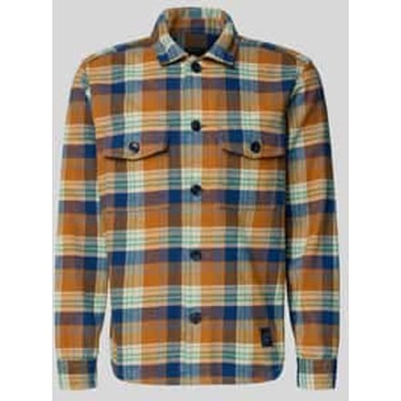 Casual fit overhemdjack met borstzakken