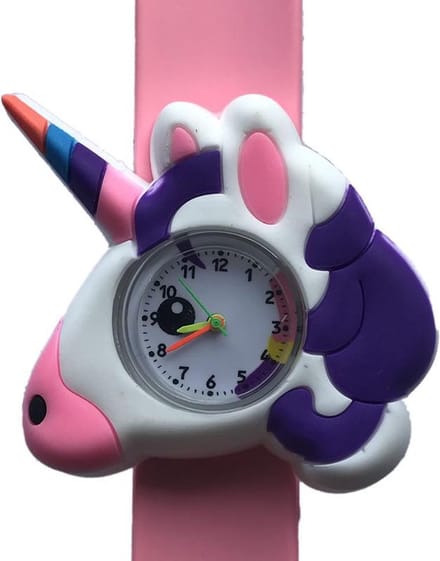 Eenhoorn horloge met een slap on bandje