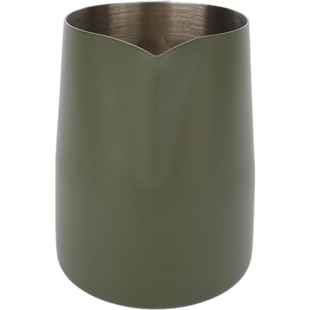 Melkopschuitlepel Schuine Mond Voedselkwaliteit Roestvrij Staal Melkopschuitlepel Kan voor Latte Chocolade Koffie L gray