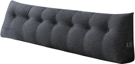 Groot Driehoekig Rugkussen voor Bed en Bank - Comfortabel Lees- en Slaapkussen