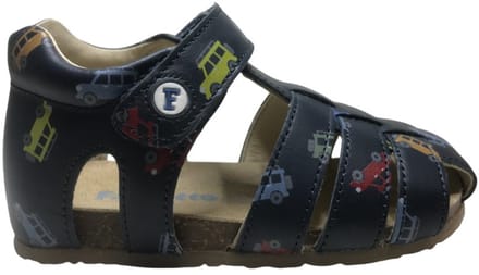 Falcotto - Alby - Mt 22 - velcro lederen sandalen- jeeps - navy/multi
