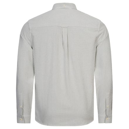 Lyle & Scott Seersucker Strike wit overhemd met lange mouwen